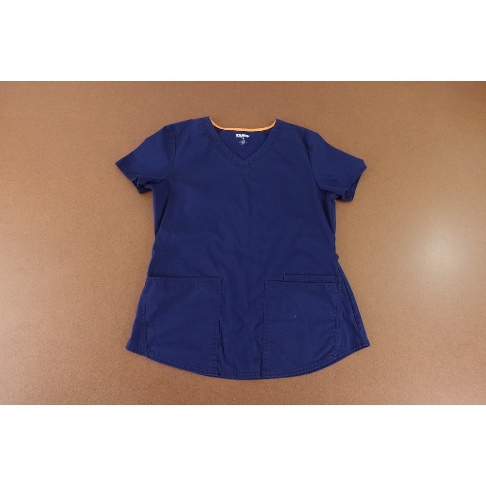 Scrubstar Women's Size Small V Neck Short Sleeve Pocketed Pullover Scrub Top